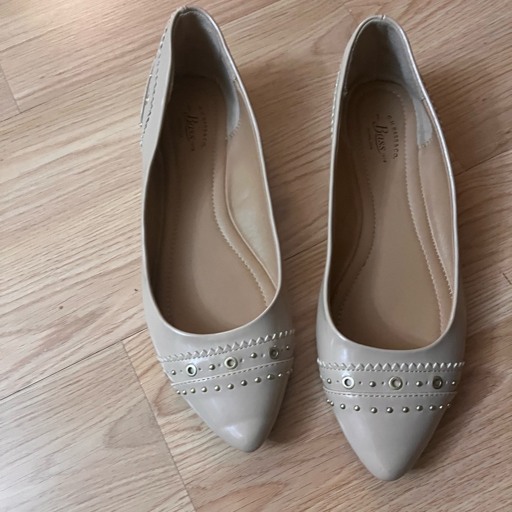 G.H. Bass Nude Flats